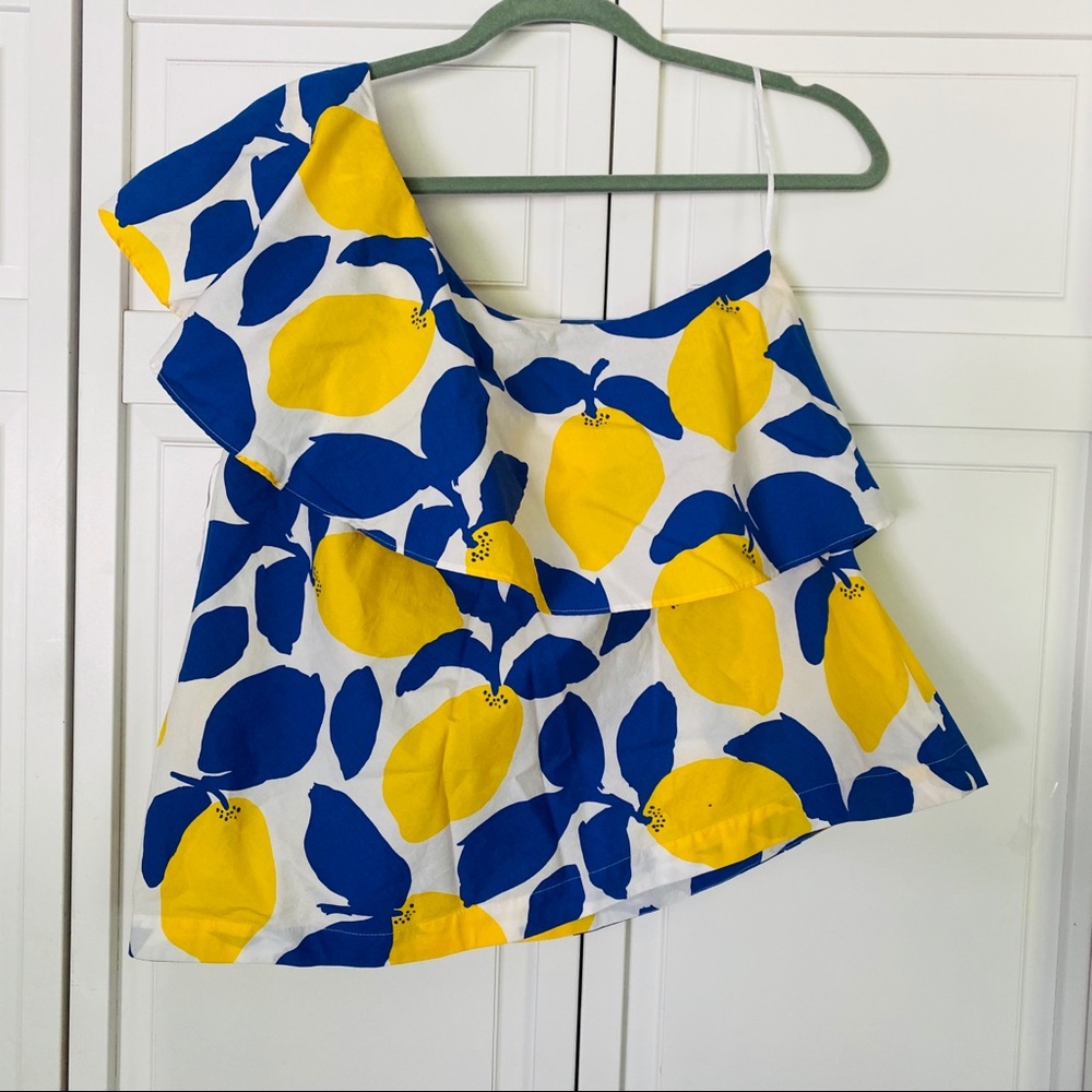 LOFT one shoulder blouse. Size L